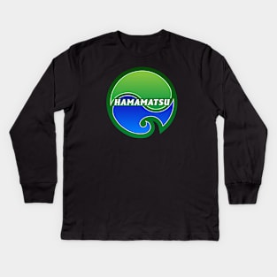 Hamamatsu Municipality Japanese Symbol Kids Long Sleeve T-Shirt